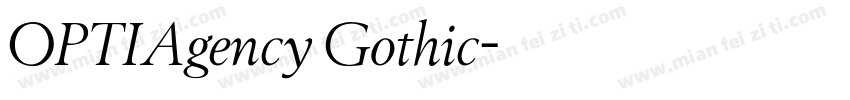 OPTIAgency Gothic字体转换